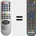 Replacement remote control for REM002